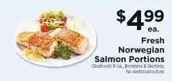 ShopRite Fresh Norwegian Salmon Portions offer