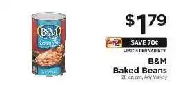 ShopRite B & M Baked Beans offer