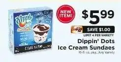 ShopRite Dippin' Dots Ice Cream Sundaes offer