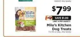 ShopRite Milo's Kitchen Dog Treats offer