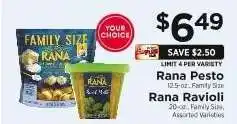 ShopRite Rana Pesto/Rana Ravioli offer