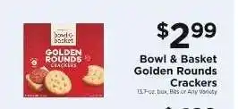 ShopRite Bowl & Basket Golden Rounds Crackers offer