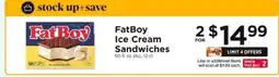 ShopRite FatBoy Ice Cream Sandwiches offer