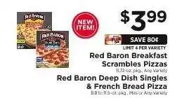 ShopRite Red Baron Breakfast Scrambles Pizzas offer