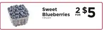 ShopRite Sweet Blueberries offer