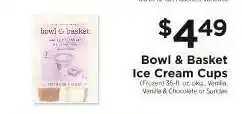 ShopRite Bowl & Basket Ice Cream Cups offer