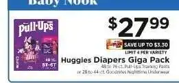 ShopRite Huggies Diapers Giga Pack offer