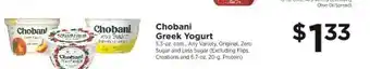 ShopRite Chobani Greek Yogurt offer
