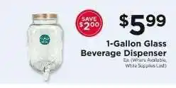 ShopRite 1-Gallon Glass Beverage Dispenser offer