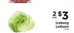ShopRite Iceberg Lettuce offer