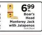 ShopRite Boar's Head Monterey Jack with Jalapenos offer