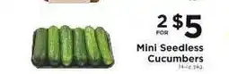 ShopRite Mini Seedless Cucumbers offer