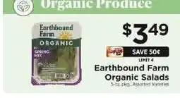 ShopRite Earthbound Farm Organic Salads offer