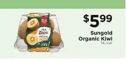 ShopRite Sungold Organic Kiwi offer
