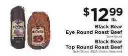 ShopRite Black Bear Eye Round Roast Beef offer