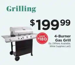 ShopRite 4-Burner Gas Grill offer