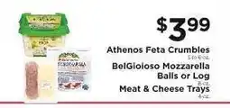ShopRite Athenos Feta Crumbles, BelGioioso Mozzarella Balls or Log, Meat & Cheese Trays offer