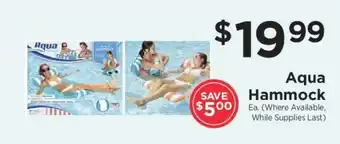 ShopRite Aqua Hammock offer