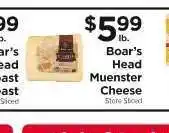 ShopRite Boar's Head Muenster Cheese offer