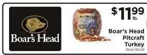 ShopRite Boar's Head Pitcraft Turkey offer