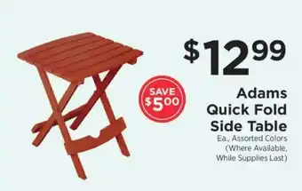 ShopRite Adams Quick Fold Side Table offer