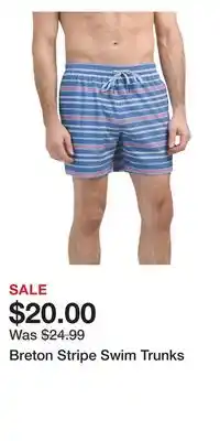 TJ Maxx Breton Stripe Swim Trunks offer