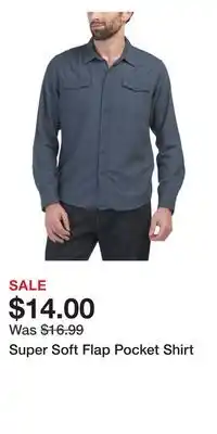 TJ Maxx Super Soft Flap Pocket Shirt offer