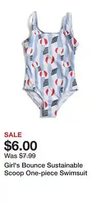 TJ Maxx Girl's Bounce Sustainable Scoop One-piece Swimsuit offer