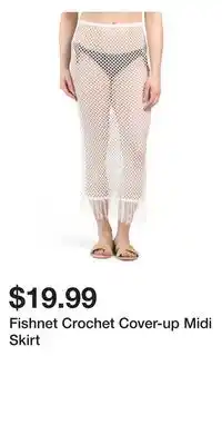 TJ Maxx Fishnet Crochet Cover-up Midi Skirt offer