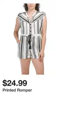 TJ Maxx Printed Romper offer