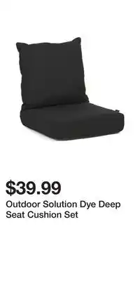 TJ Maxx Outdoor Solution Dye Deep Seat Cushion Set offer