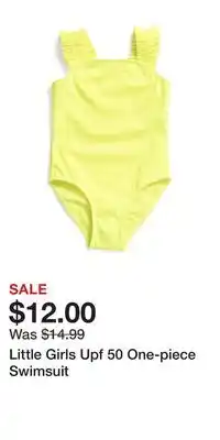 TJ Maxx Little Girls Upf 50 One-piece Swimsuit offer