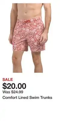 TJ Maxx Comfort Lined Swim Trunks offer