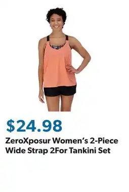 Sam's Club ZeroXposur Women's 2-Piece Wide Strap 2For Tankini Set offer