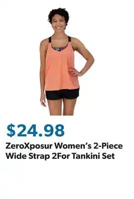 Sam's Club ZeroXposur Women's 2-Piece Wide Strap 2For Tankini Set offer