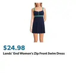 Sam's Club Lands' End Women's Zip Front Swim Dress offer