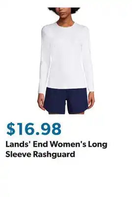 Sam's Club Lands' End Women's Long Sleeve Rashguard offer