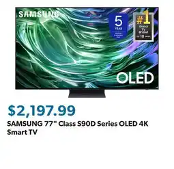 Sam's Club SAMSUNG 77 Class S90D Series OLED 4K Smart TV offer