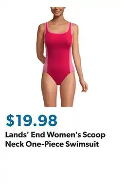 Sam's Club Lands' End Women's Scoop Neck One-Piece Swimsuit offer