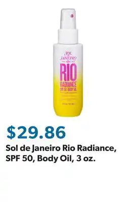 Sam's Club Sol de Janeiro Rio Radiance, SPF 50, Body Oil, 3 oz offer