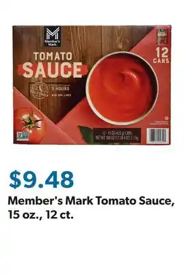 Sam's Club Member's Mark Tomato Sauce, 15 oz., 12 ct offer