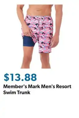 Sam's Club Member's Mark Men's Resort Swim Trunk offer
