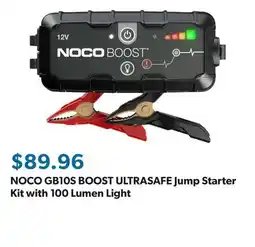 Sam's Club NOCO GB10S BOOST ULTRASAFE Jump Starter Kit with 100 Lumen Light offer