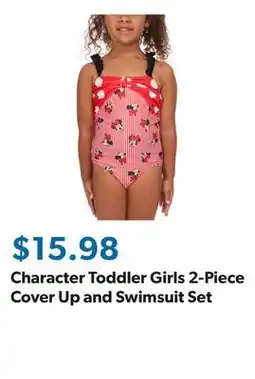 Sam's Club Character Toddler Girls 2-Piece Cover Up and Swimsuit Set offer