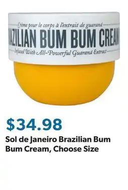 Sam's Club Sol de Janeiro Brazilian Bum Bum Cream, Choose Size offer