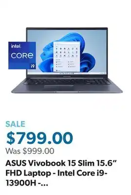 Sam's Club ASUS Vivobook 15 Slim 15.6 FHD Laptop - Intel Core i9-13900H - 16GB RAM - 1TB SSD - Windows 11 offer