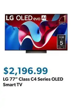 Sam's Club LG 77 Class C4 Series OLED Smart TV offer