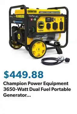 Sam's Club Champion Power Equipment 3650-Watt Dual Fuel Portable Generator With CO Shield offer