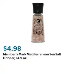 Sam's Club Member's Mark Mediterranean Sea Salt Grinder, 14.9 oz offer