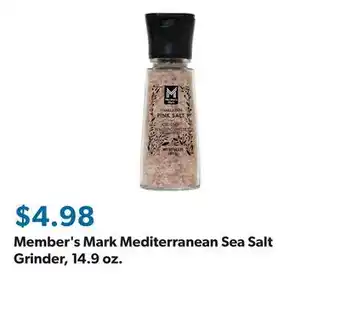Sam's Club Member's Mark Mediterranean Sea Salt Grinder, 14.9 oz offer